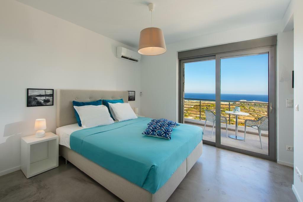 Luxury Villa Hera With Private Pool Afantou Bagian luar foto