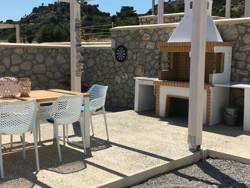 Luxury Villa Hera With Private Pool Afantou Bagian luar foto