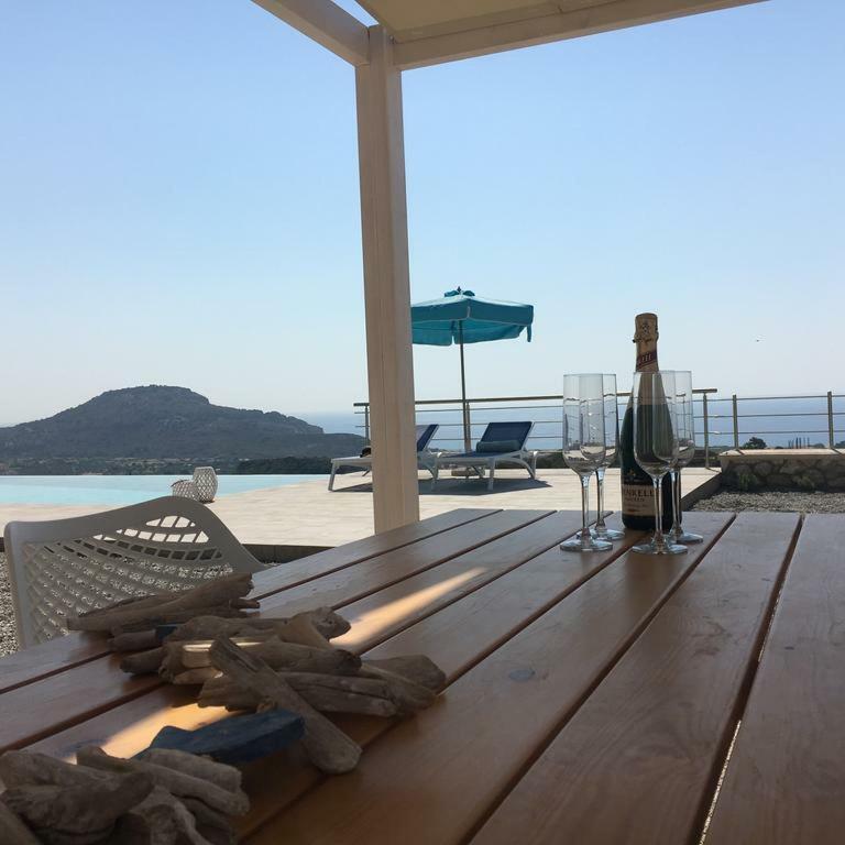 Luxury Villa Hera With Private Pool Afantou Bagian luar foto